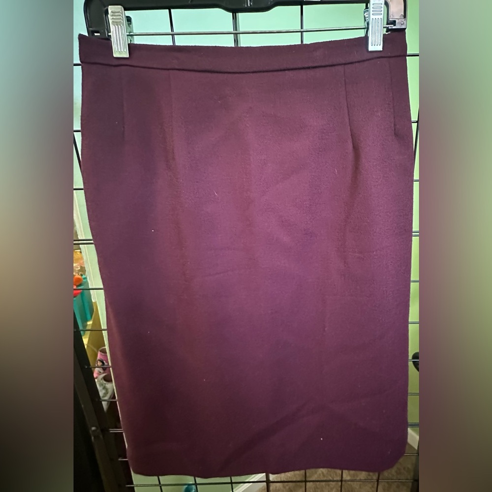 Elegant Purple Women's WOOL Skirt